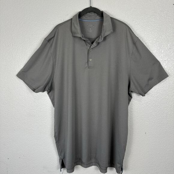 Johnnie O Polo Shirt Mens XL Iron Grey Birdie Prep-Performance Jersey Golf - Picture 1 of 9